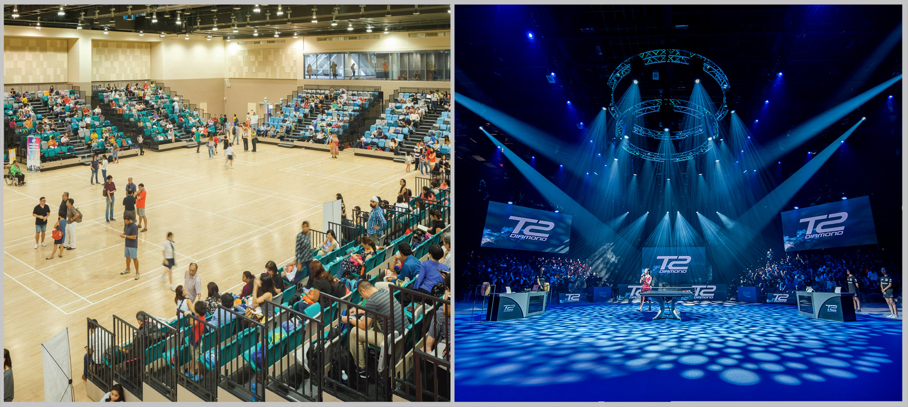 Sports Hall transform into the T2Cavern